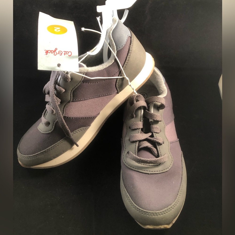 Cat & Jack Purple and Gray Kids Sneakers